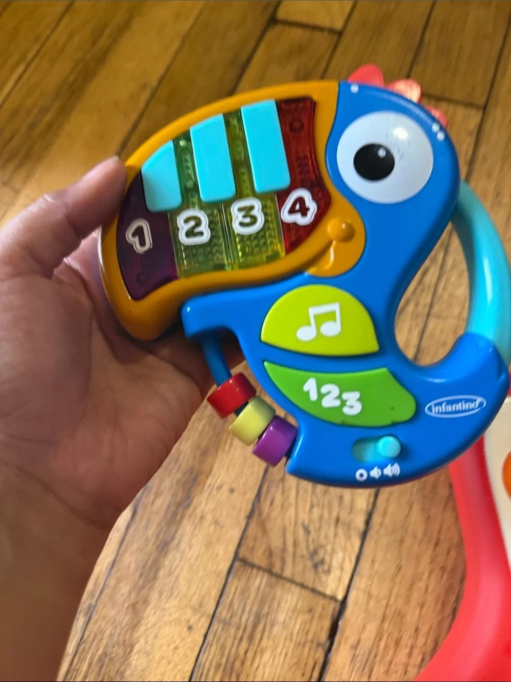 Kids Musical Guitar Toy and Handheld Xylophone - Red & Blue